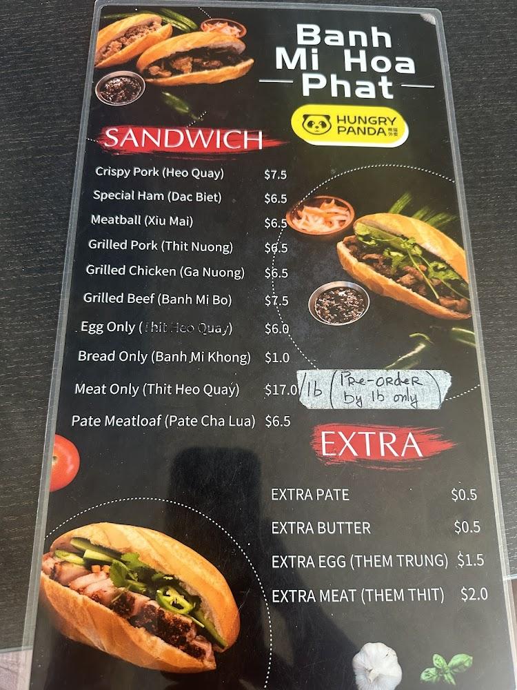 Banh Mi Hoa Phat Menu image 1