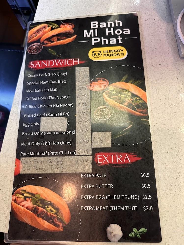 Banh Mi Hoa Phat Menu image 3